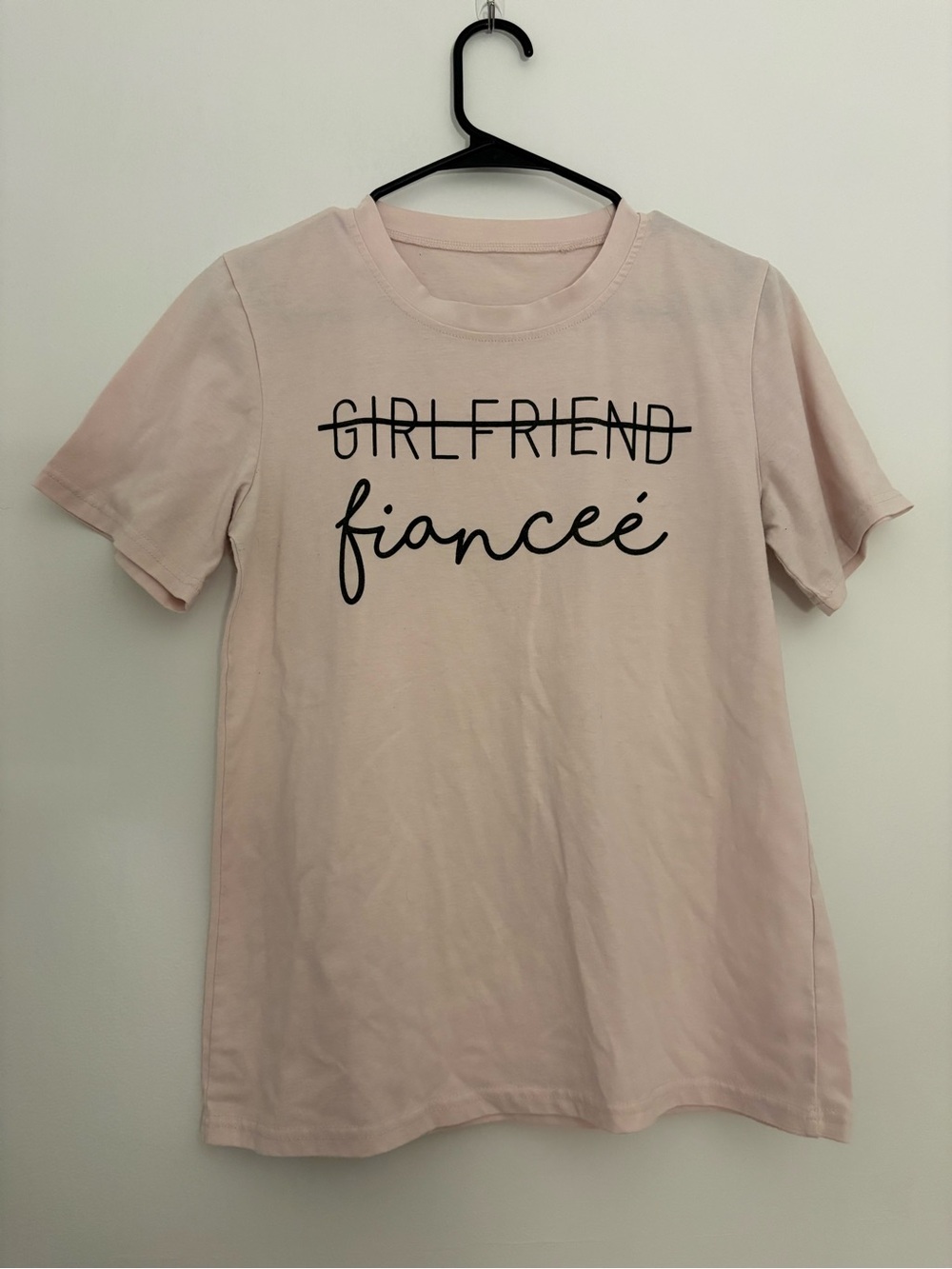 Fiancée Graphic Tee in Light Pink